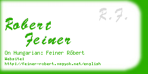 robert feiner business card