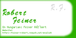 robert feiner business card